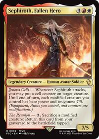 Sephiroth, Fallen Hero (Surge Foil) (92) [Commander: FINAL FANTASY]