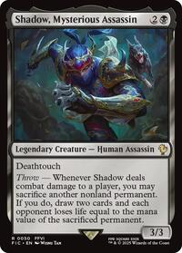 Shadow, Mysterious Assassin (Surge Foil) (50) [Commander: FINAL FANTASY]