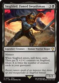 Siegfried, Famed Swordsman (Surge Foil) (51) [Commander: FINAL FANTASY]
