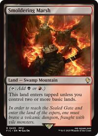 Smoldering Marsh (Surge Foil) (425) [Commander: FINAL FANTASY]