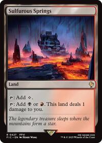 Sulfurous Springs (Surge Foil) (427) [Commander: FINAL FANTASY]