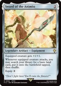 Sword of the Animist (Surge Foil) (362) [Commander: FINAL FANTASY]