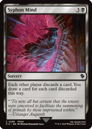 Syphon Mind (Surge Foil) (FIC-288) - Commander: FINAL FANTASY Foil