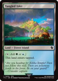 Tangled Islet (Surge Foil) (434) [Commander: FINAL FANTASY]