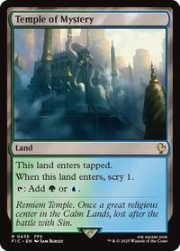 Temple of Mystery (Surge Foil) (436) [Commander: FINAL FANTASY]