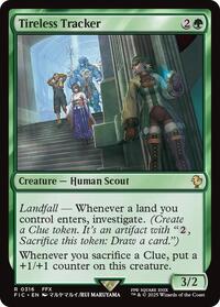 Tireless Tracker (Surge Foil) (316) [Commander: FINAL FANTASY]