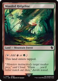 Wooded Ridgeline (Surge Foil) (441) [Commander: FINAL FANTASY]