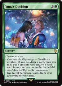 Yuna's Decision (Surge Foil) (74) [Commander: FINAL FANTASY]