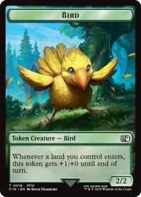 Bird (0016) // Wizard (0014) Double-Sided Token (16 // 14) [FINAL FANTASY]