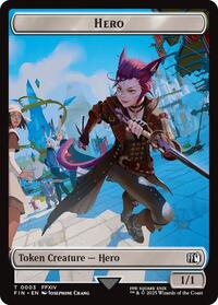 Hero (0003) // Food Double-Sided Token (3 // 22) [FINAL FANTASY]