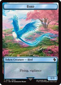 Bird // Hero (0005) Double Sided Token (4 // 5) [Commander: FINAL FANTASY]