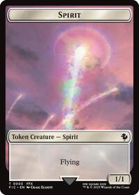 Spirit // Hero (0003) Double-Sided Token (3 // 3) [Commander: FINAL FANTASY]