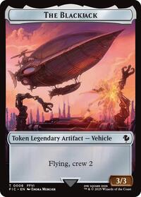The Blackjack // The Monarch Double-Sided Token (Surge Foil) (8 // 11) [Commander: FINAL FANTASY]