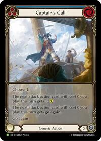 Captain's Call (Blue) - FAB352 (FAB352) [Flesh and Blood: Promo Cards]