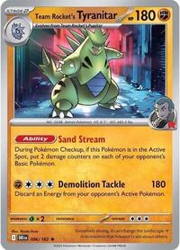 Team Rocket's Tyranitar (Non-holo) (096/182) [Deck Exclusives]