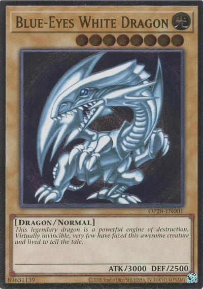Blue-Eyes White Dragon (OP28-EN001) [OTS Tournament Pack 28]