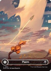 Plains (0367) (Borderless) (Galaxy Foil) (367) [Edge of Eternities]