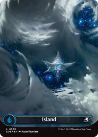 Island (0368) (Borderless) (Galaxy Foil) (368) [Edge of Eternities]