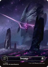 Swamp (0369) (Borderless) (Galaxy Foil) (369) [Edge of Eternities]