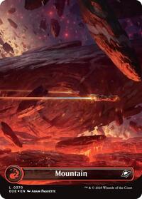 Mountain (0370) (Borderless) (Galaxy Foil) (370) [Edge of Eternities]