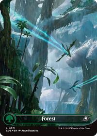 Forest (0371) (Borderless) (Galaxy Foil) (371) [Edge of Eternities]