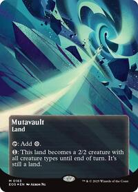 Mutavault (0163) (Borderless) (Galaxy Foil) (163) [Edge of Eternities: Stellar Sights]