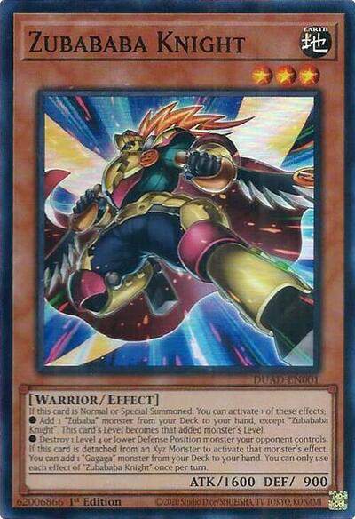 Zubababa Knight (DUAD-EN001) [Duelist's Advance]