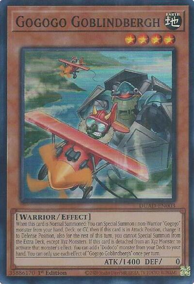 Gogogo Goblindbergh (DUAD-EN003) [Duelist's Advance]