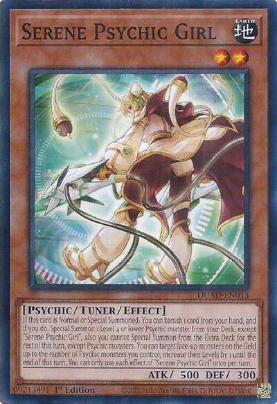 Serene Psychic Girl (DUAD-EN013) [Duelist's Advance]