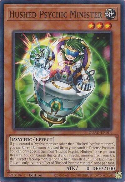 Hushed Psychic Minister (DUAD-EN014) [Duelist's Advance]