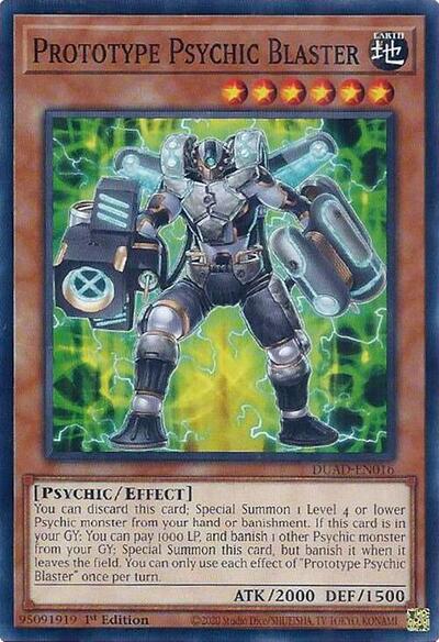 Prototype Psychic Blaster (DUAD-EN016) [Duelist's Advance]