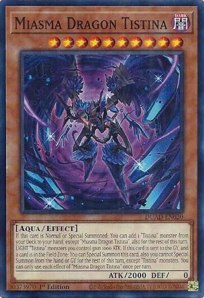 Miasma Dragon Tistina (DUAD-EN020) [Duelist's Advance]