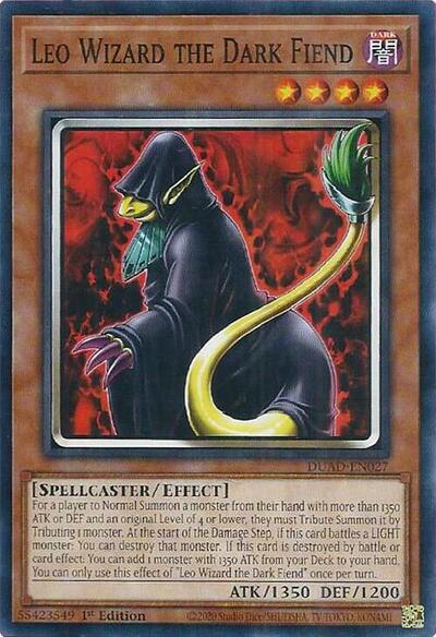Leo Wizard the Dark Fiend (DUAD-EN027) [Duelist's Advance]
