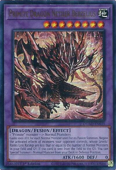 Primite Dragon Nether Berzelius (DUAD-EN035) [Duelist's Advance]