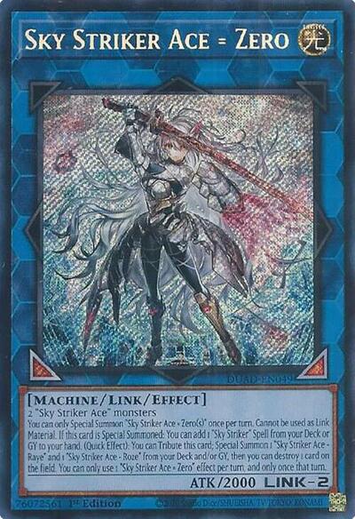 Sky Striker Ace = Zero (DUAD-EN049) [Duelist's Advance]