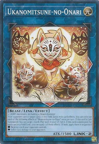 Ukanomitsune-no-Onari (DUAD-EN051) [Duelist's Advance]