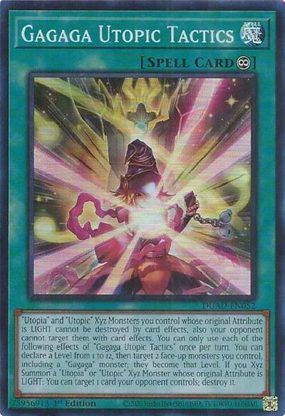 Gagaga Utopic Tactics (DUAD-EN052) [Duelist's Advance]