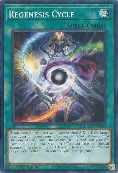 Regenesis Cycle (DUAD-EN063) [Duelist's Advance]