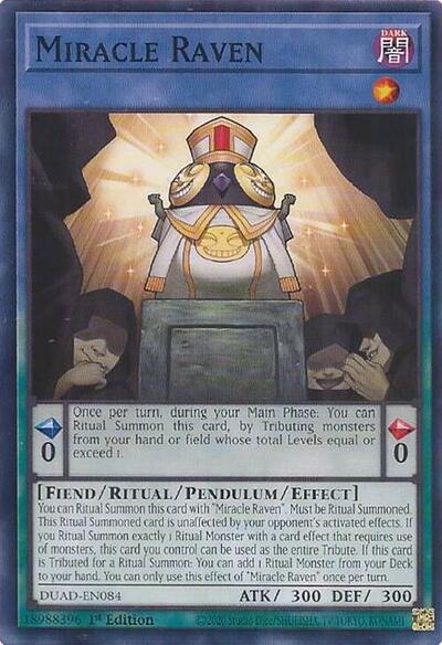 Miracle Raven (DUAD-EN084) [Duelist's Advance]