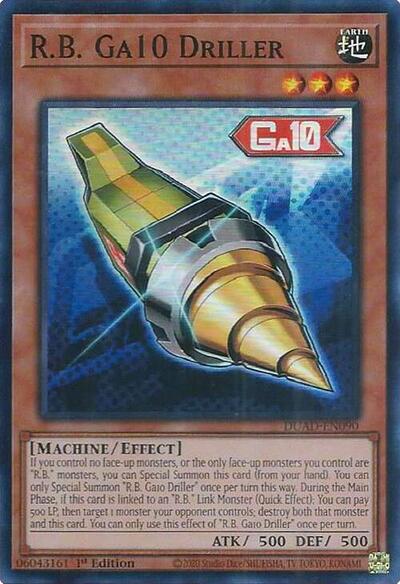 R.B. Ga10 Driller (DUAD-EN090) [Duelist's Advance]