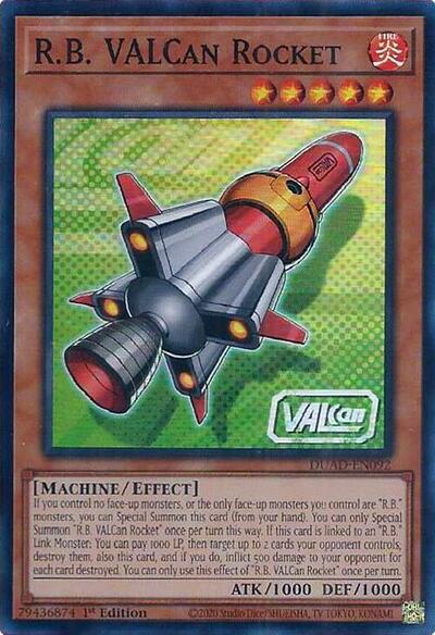 R.B. VALCan Rocket (DUAD-EN092) [Duelist's Advance]