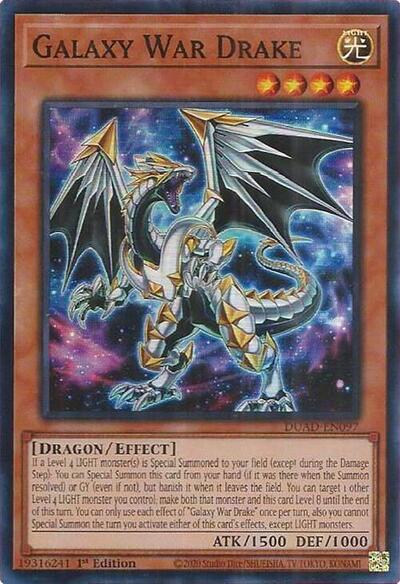 Galaxy War Drake (DUAD-EN097) [Duelist's Advance]