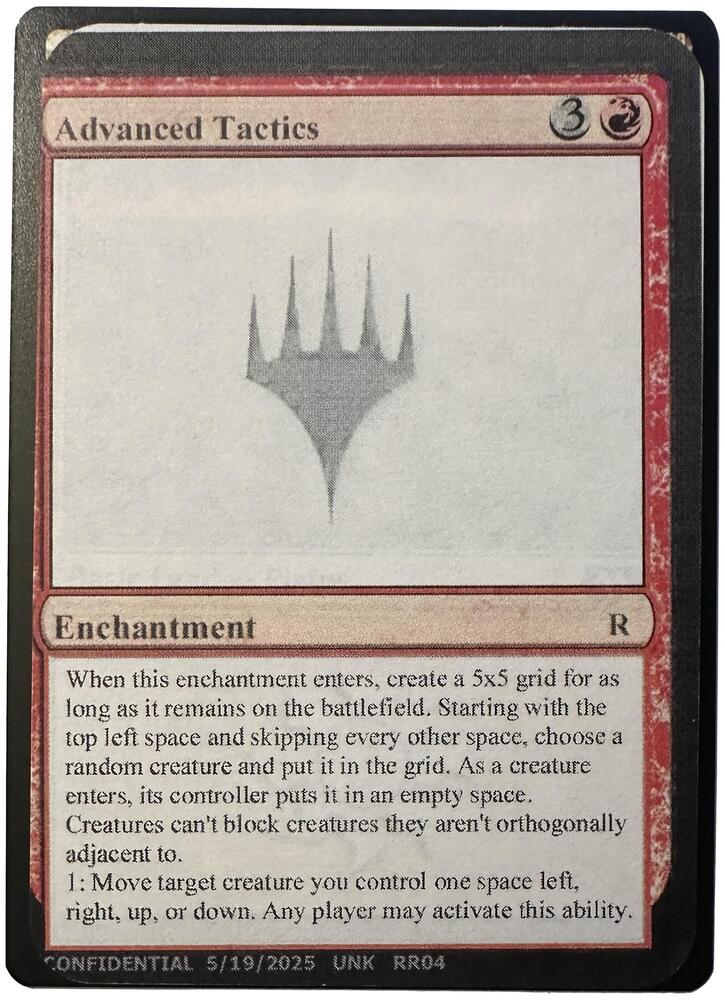 Advanced Tactics [Un-Known Event Playtest Cards]
