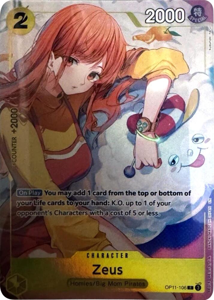 Zeus (Official Playmat -Bandai Card Games Fest 24-25 Edition-) (OP11-106) [One Piece Promotion Cards]
