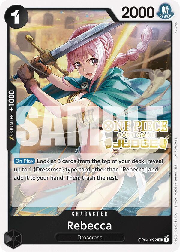 Rebecca (Judge Pack Vol. 6) (OP04-092) [One Piece Promotion Cards]