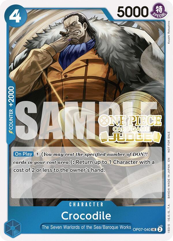 Crocodile (Judge Pack Vol. 6) (OP07-040) [One Piece Promotion Cards]