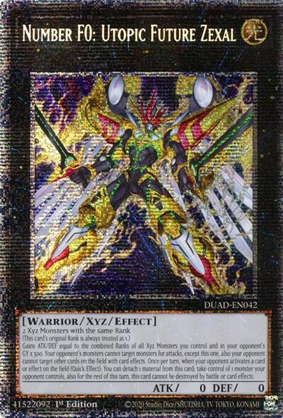 Number F0: Utopic Future Zexal (Starlight Rare) (DUAD-EN042) [Duelist's Advance]