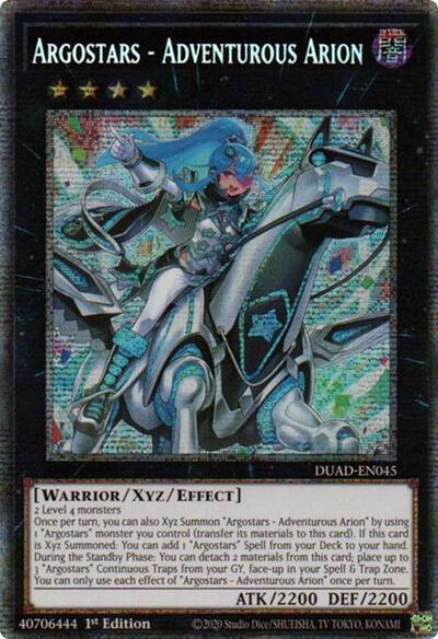 Argostars - Adventurous Arion (Starlight Rare) (DUAD-EN045) [Duelist's Advance]