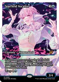 Starfield Vocalist (Showcase) (Fracture Foil) (385) [Edge of Eternities]