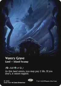Watery Grave (Borderless) (Galaxy Foil) (381) [Edge of Eternities]
